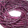 This listing is for the 2 strands of Rhodolite Garnet Smooth Wheel shape beads in size of 5 mm approx,,Length: 14 inch